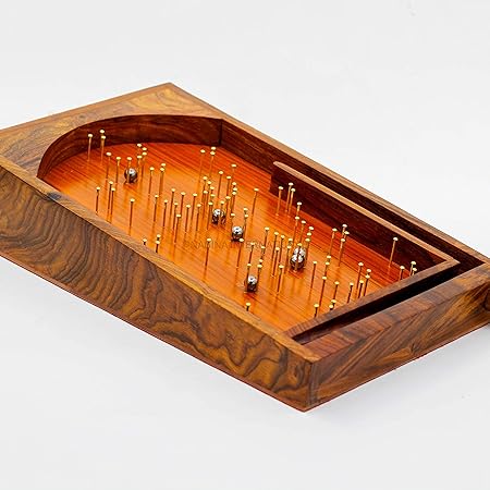 Nagina International Wood Tabletop Pinball Game