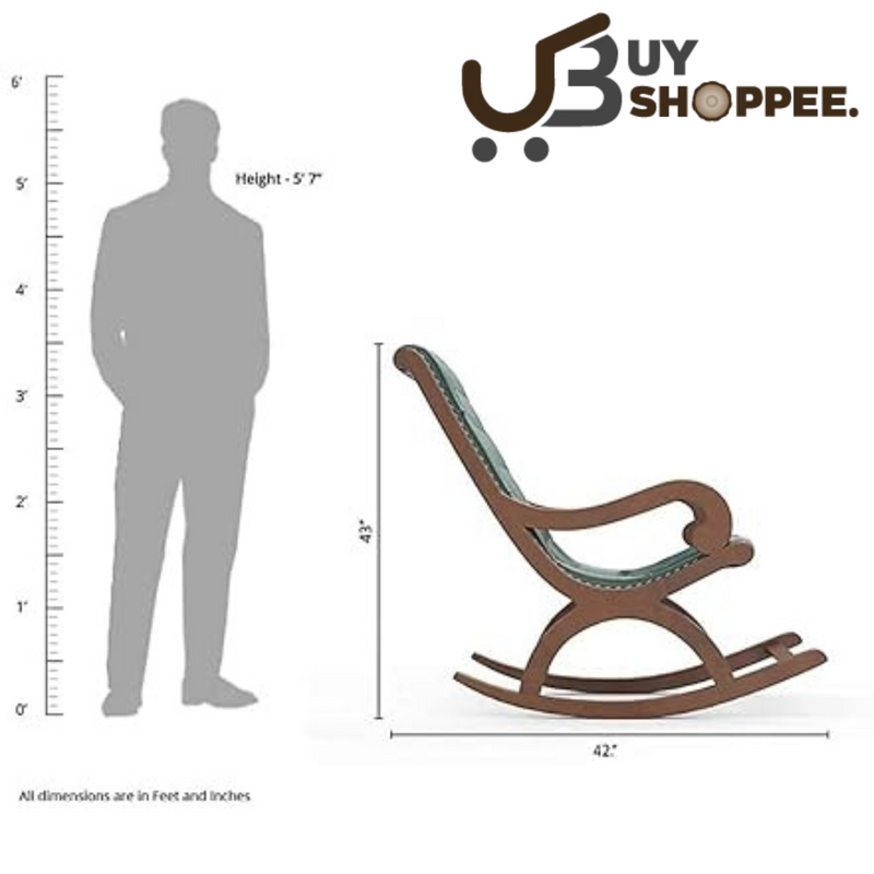 Adults Rocking Chair with Footrest