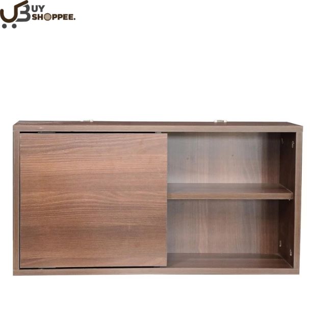 Cluster Wall Mount Kitchen Cabinet in Dark Acazia Color