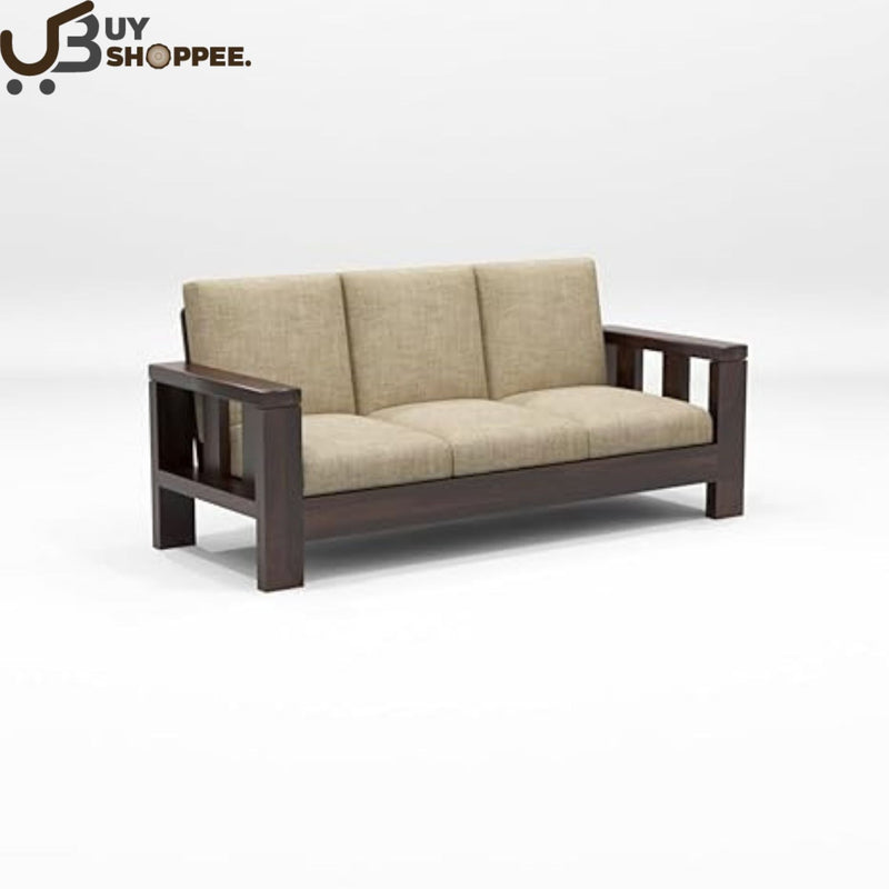 FURNESHO Solid Wooden 7 Seater Sofa Set for Living Room Furniture