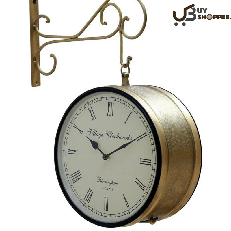 Gold Brass Classical Platform Clock