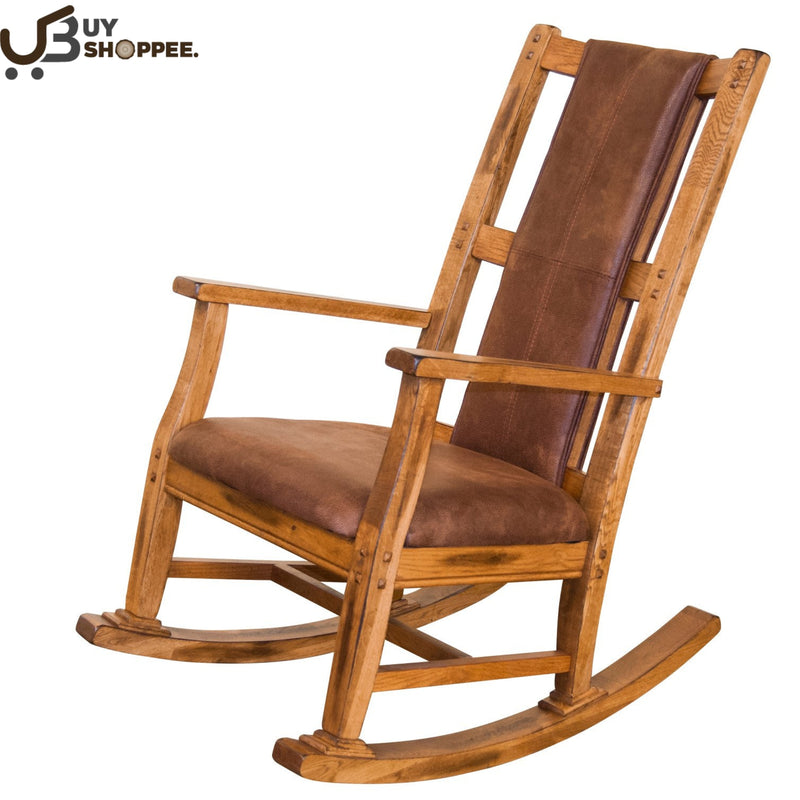 New Hand Carved Wooden Rocking Chair