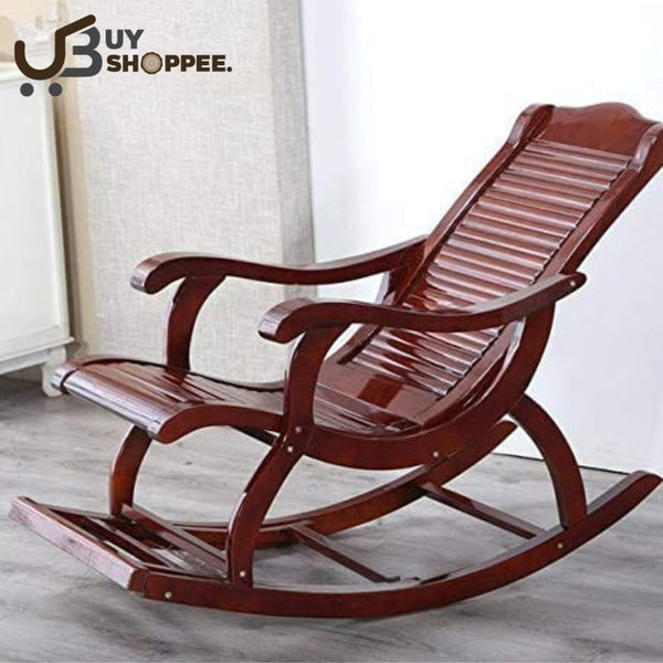 Handicrafts Wooden Rocking Chair Comfortable Motion