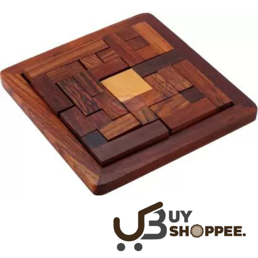 Handmade Indian Wood Jigsaw Puzzle Wooden Toys for Kids Travel Games for Families