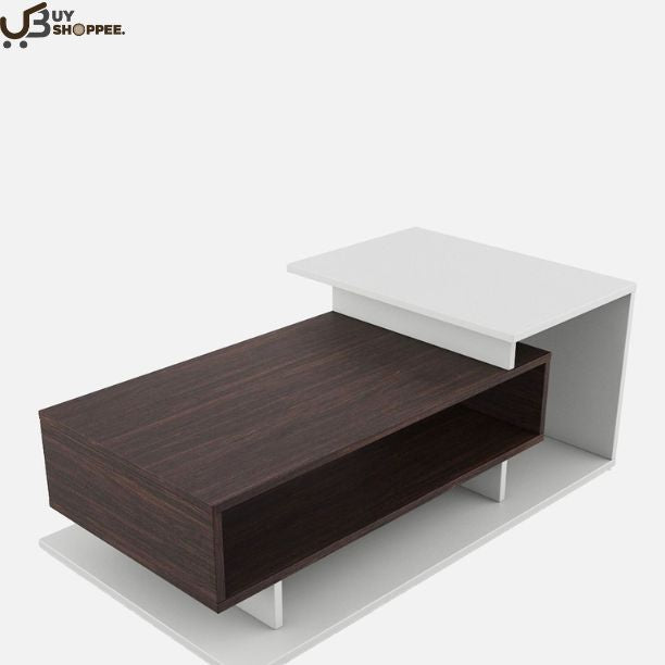 Kiosk Coffee Table in Choco Walnut Color