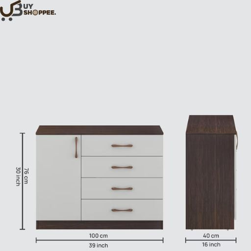 Marvin Sideboard in Choco Walnut Finish