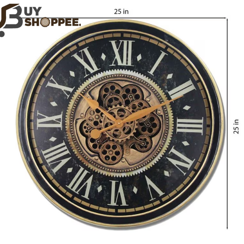 Metal Royal Retro Vintage Chronograph Wall Clock