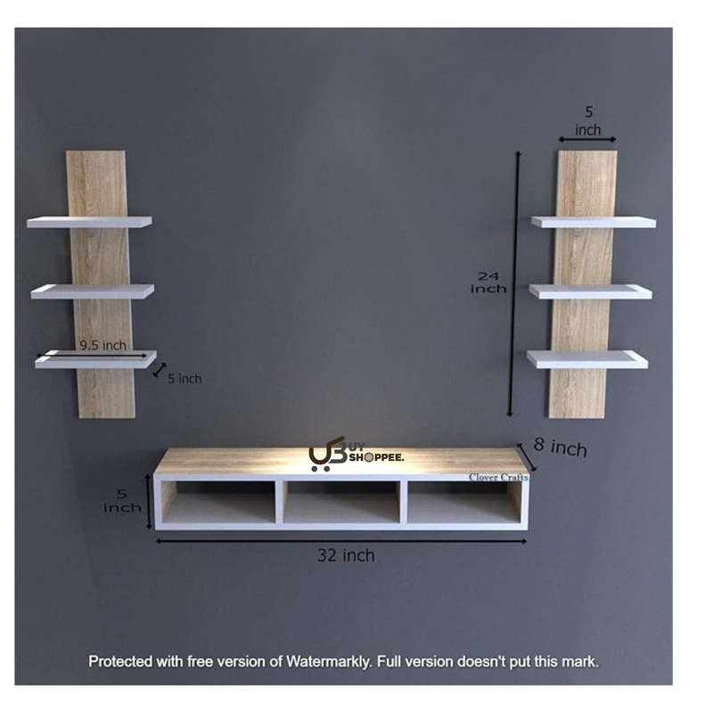 Sunset TV Unit: Stylish Storage & Display for Your Living Room