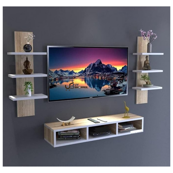 Sunset TV Unit: Stylish Storage & Display for Your Living Room