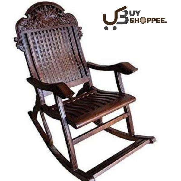 Sheesham Chariot Wood Rocking Chair