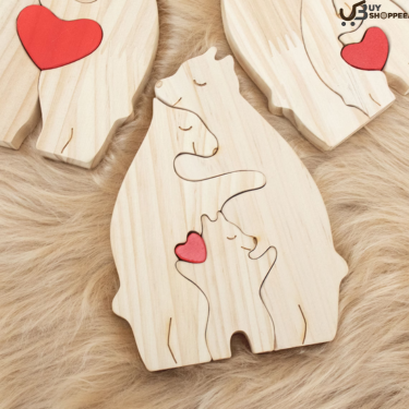 Wooden Bear Family Puzzle