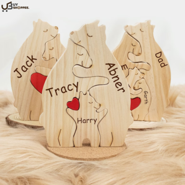 Wooden Bear Family Puzzle