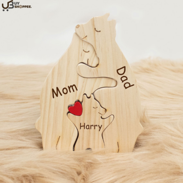 Wooden Bear Family Puzzle