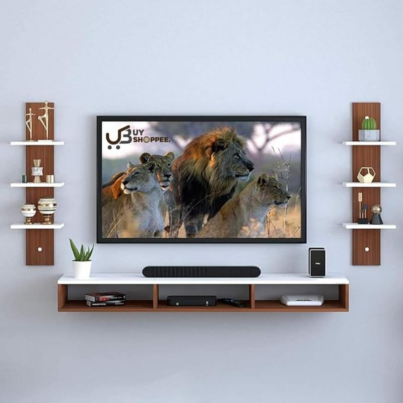 Sunset TV Unit: Stylish Storage & Display for Your Living Room