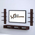 WOOD PAKERS TV UNIT WALL MOUNTED SHELVES TV CABINET WITH PRE LAMINATED BOARD FINISHED.