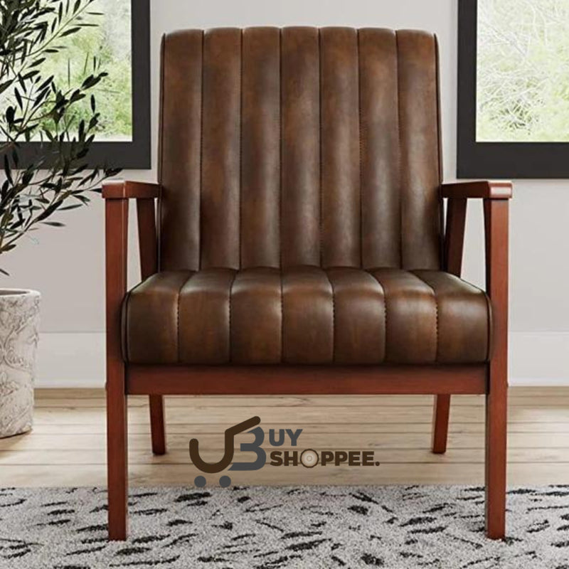 Wooden Arm Accent Chair