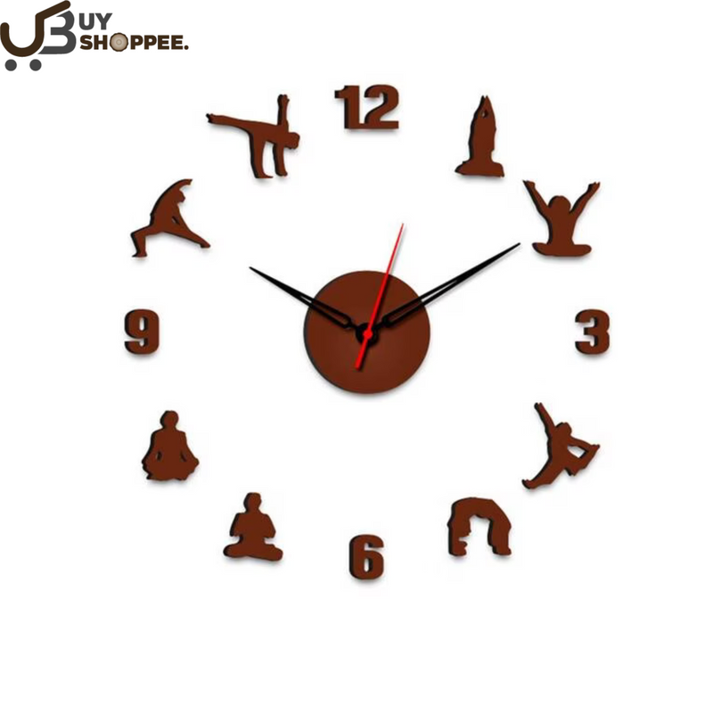 Yoga Designer Wall Clock