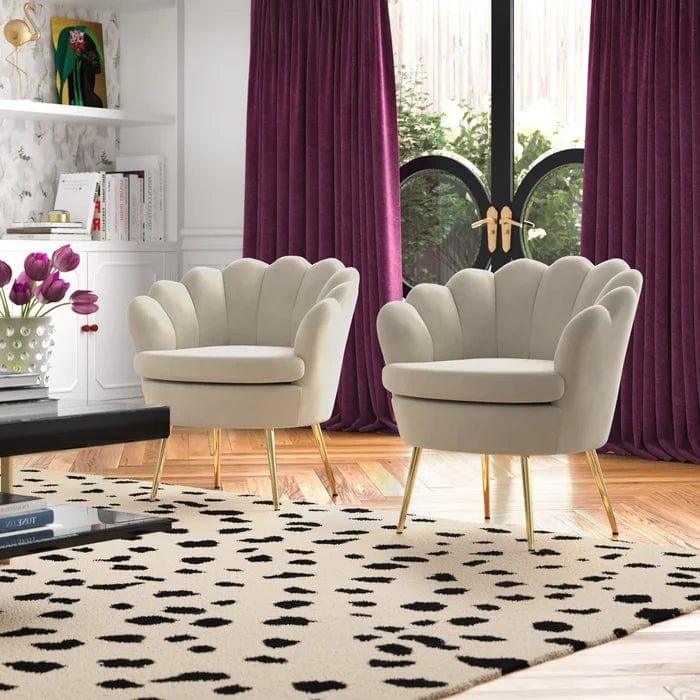 Hendrix Upholstered Barrel Chair (Upgrade Set of 2)