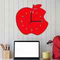 Stylish Apple Design Wooden Wall Clock