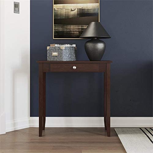 Rosewood Tall Sofa Console Table, Multi-purpose Small Space Table