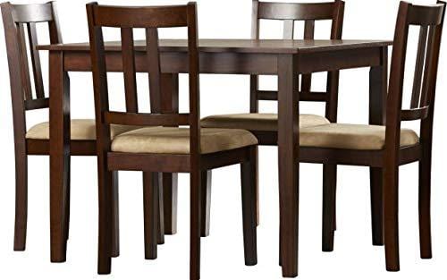Handmade Modern Or Stylish Look Sheesham Wood 4 Seater Dining Table Set Upholstered Chair