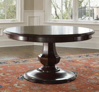 Handicrafts Stylish Look Sheesham Wood Round Shape Dining Table + Upholstered Chair 4 Seater