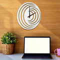 Abstract Stylish Wooden Wall Clock