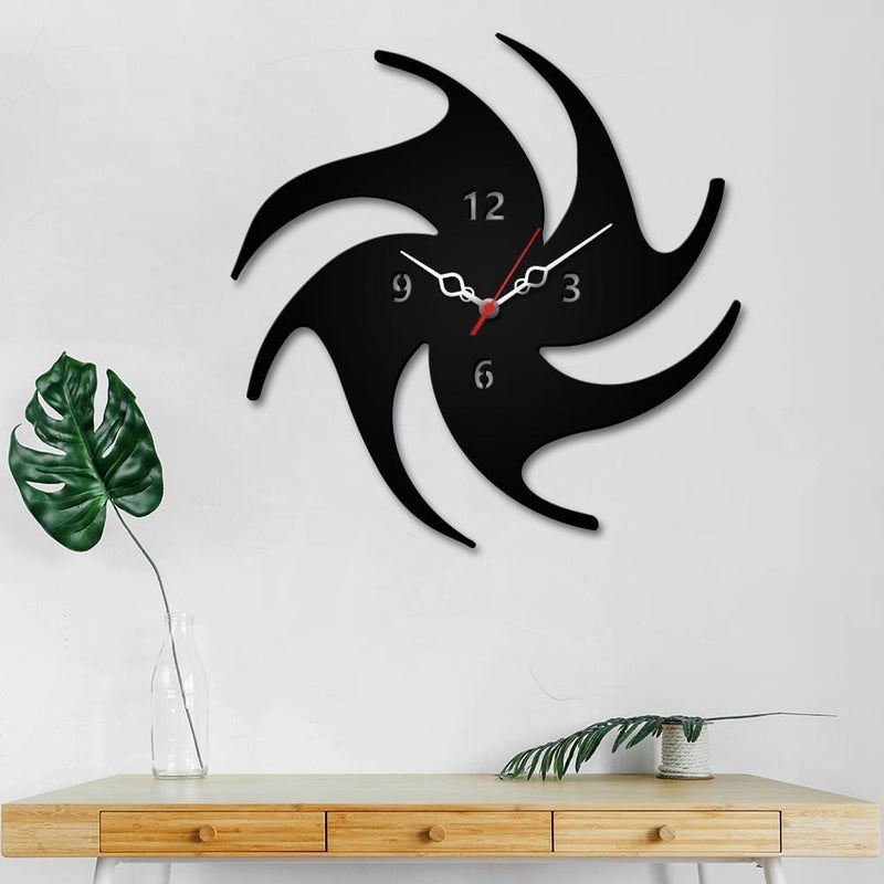Abstract Volleyball  Wooden Wall Clock