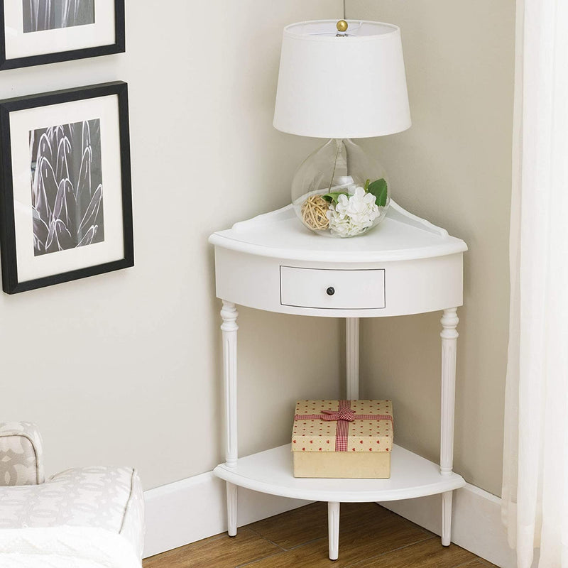 Finds Corner Stand, Accent Table With Drawer