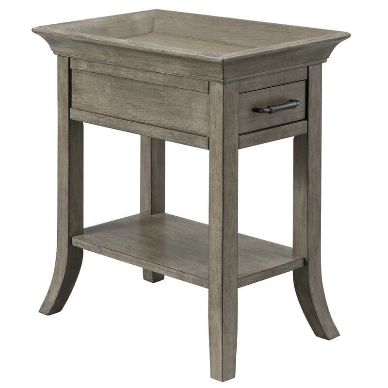 Clermont  Tall Tray Top End Table with Storage