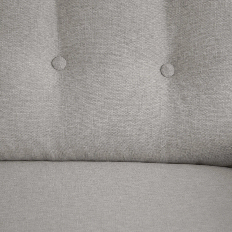 WHITE UPHOLSTERED ARM CHAIR